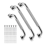3 Pack Bathroom Shower Safety Grab Assistance Wall Mounted Handrails Steel For Tub Shower Toilet V1366-AZ2-W-16998