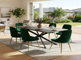 Green Velvet Banquet Set V264-DNT-411C-DGR-DNC-414V-GRN-6
