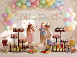 6 Tier Cake Stand Holds 102 Cupcakes Wooden Cupcake Stand Dessert Table Display Set for Party V1366-AZ2-W-18286
