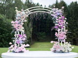 Heavy Strong Metal Wedding Arch Garden Arbor Floral Backdrop Stand Indoor Outdoor V767-HQ-ZJ133