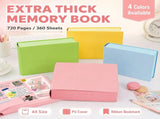 Thickened Color Brick Notebook - A5 720 Hardcover Journal, PU Leather Thick Paper Design for School, V1366-AZ2-W-11661