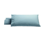 Bianca Pair of Heston Cotton Percale King Pillowcases Steel Blue V442-BCA-PILLOWC-HESTON-STEELBLUE-KI