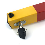 Square Heavy Duty Fold Down Security Parking Post Lock Safety Barrier 3 Keys V891-HW-SPBBUN-X1