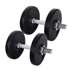 Everfit 15kg Dumbbell Set Weight Plates Dumbbells Lifting Bench FIT-K-DB-SET-35-A