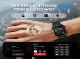 Smart Watch 1.83-Inch Screen Wireless Call Wireless Music Voice Control Sports - White - Size 001 V1106-960-65582-WHT-001