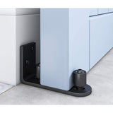 Sliding Barn Door Floor Guide Wall Mount Adjustable Ball Bearing Guide, Black, 120 x 50 x 60mm V1237-ZY-528-209