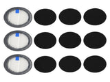 3 Pack HEPA Filters & 9 Pack Sponge Filters for Afoddon A200Pro/A200, ORFELD B08/C10A/C10G, NEQUARE V1189-LWWAL-20260327-04330
