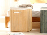 Foldable Laundry Basket Grocery Basket Bamboo Large Capacity Dirty Clothes Storage Bucket for Home V1294-YM0703-3117230013013