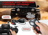 X-BULL 14500lbs Electric Winch 12V Synthetic Rope Wireless Remote Winch 4WD Car 4X4 V211-AUEB-AXEW023