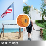 1.43cm Double Braid Polyester Rope 6096cm Nylon Pulling Rope 498.95kg High Force Polyester Load V952-DLSBZ16MMX61M0001V0