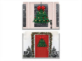 Handmade Christmas Tree Garland Christmas Tree Wreath Christmas, Xmas Tree Flower Front Decoration V1370-AZ4-11910
