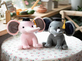2PCS Bedtime Plush Elephant -Graduation Cap Elephant Plush Toys Graduation Gifts Graduation Teddy V1192-AZ-W-10208