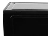 Stacked Shoe Box Acrylic Sneaker Display 6PC Black SHOEBOX1002-6PC-BK