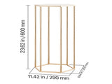 Wedding Flower Stand, 10PCS 60cm Column Flower Stand, Floral Stands with Acrylic Laminate, Hexagonal V952-HLHJLFT10J60YUXKY001V0