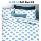 Apartmento Spot Blue Quilt Cover Set King V442-INT-QUILTCS-SPOT-BLUE-KI