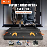 Upgraded Rubber Threshold Ramp, 7.6 cm Rise Door Ramp with 1 Channel, Natural Rubber Car Ramp with V952-XBLYPDGB1355XZ76IV0