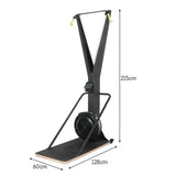 Eeeza Air Resistance Ski Trainer Vertical Full-Body Cardio Machine with Smart Monitor V1316-SM-MN-018-BLK