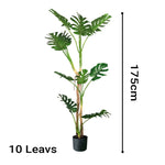 SOGA 175cm Tropical Monstera Palm Artificial Plant Tree, Real Touch Technology, with UV Protection APLANTFHG17510