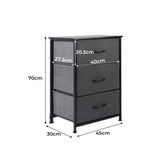 Levede Storage Cabinet Tower Chest Dark Grey CH1051-DG