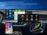 2-in-1 Wireless CarPlay Adapter for iPhone & Android, Mini Auto Dongle V1263-JX-5128