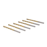 50PCS 1/8 Inch Drill Bits High Speed Steel Spiral Saw Bit Set for Wood and Plastic Cutting Gold V1294-YM0901-3114240123412
