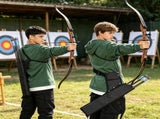 Youth Arrow Quiver, Adjustable Lightweight Back Quiver with Padded Shoulder Straps, Holds Up to 20 V1366-AZ2-W-23331