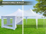Wallaroo 6x4.5m Wedding Gazebo Marquee with Sidewalls GAZ-WED-6X45-WH
