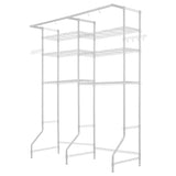 VEVOR Over Washer and Dryer Storage Shelf Two Row 6 Tiers Washer Rack White V952-LDXYJZJTJK2PRT0BR001V0