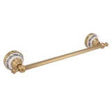 40.5cm Bathroom Towel Bar Copper Bath Towel Rack Single Towel Bar Wall Mounted Towel Holder European V1294-YM0706-3112230063512