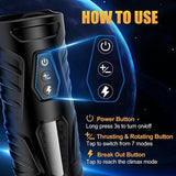 Automatic Male Masturbator Sex Toys for Men, Sync Pocket Pussy 7 Thrusting & 7 Rotating Modes V1107-150-14703
