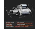 Starter 17825, Starter Motor Replacement Compatible with Toyota Camry 3.5L 2007-2017, Lexus ES350 V952-DDQDMDPN17823B4EI001V9