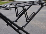 Black Rear Cargo Rack 1-Pack Steel Frame 15.4 x 14.6 Inches Bike Storage Carrier V1370-AZ4-16824