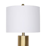 Sarantino Metal and Marble Table Lamp - White LMP-MLM-4550-WH