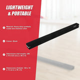 2.4m Gymnastics Folding Balance Beam Black Synthetic Suede V63-827841