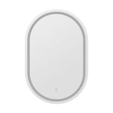 Embellir LED Wall Mirror With Light 50X75CM Bathroom Decor Oval Mirrors Vanity MM-E-WALL-OVAL-LED-5075