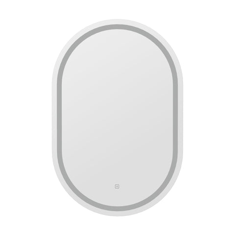 Embellir LED Wall Mirror With Light 50X75CM Bathroom Decor Oval Mirrors Vanity MM-E-WALL-OVAL-LED-5075