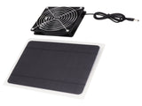 Solar Panel Fan Kit 10W Weatherproof Solar Powered Fan Wall Mounted for Outside Small Chicken Coops V1294-YM0706-3113230199011