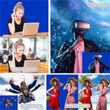 2Mx3M Blue Hridz Muslin Backdrops for Photography V571-HZBGBDBWGRGR-BLU