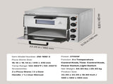 Commercial Pizza Oven Countertop, 16-Inch Double Deck Layers, Stainless Steel Electric Pizza Oven V952-FMDRPSLSCSXNXR1RGV3