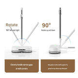 White Cordless Electric Spray Mop with LED Light Adjustable Handle Wireless Self-Propelled Floor V888-ELOSUNG53375