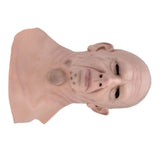 Realistic Bald Head Man Mask Latex Human Face Mask Funny Scary Halloween Costume Cosplay Props V1294-YM0714-3115210174411