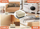 8pc Bed Lifts Risers, Heavy Duty Furniture Elevator in Heights of Raising Blocks for Bed, Couch, V1370-AZ4-05067