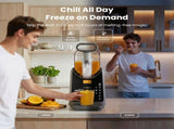 NORDA 2L Slushie Machine Frozen Drink Maker Slushy Ice Cream Maker No Ice Compressor Touchscreen for TD-SLS-01C-2P6-GY