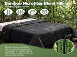Giselle 200GSM Bamboo Microfibre Super King Quilt Lightweight All Season Doona QUILT-BAM-200-SK-BK
