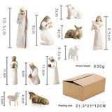 Willow Tree Nativity Scene Set Hand Painted Figurines Christmas Decor V1188-YU108A-0010677-1