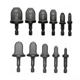 Swaging Tool Drill Bit Set, 11-Piece Copper Pipe Expander with Flaring Bits, HVAC Swaging Kit for AC V1369-AZ3-W-21022