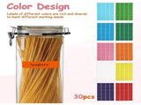 30 Sheets Color Coding Label Set, Easy to Write Paper Labels, Strong Adhesion, Smooth Surface, V1366-AZ2-W-15372