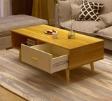 NNECN Coffee Table with Storage Drawer and Open Shelf V728-NNE006-COFFEE-TABLE