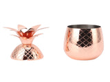 Cocktail Shaker Pineapple Shape Stainless Steel Polished Smooth Surface 500ml for Home Bar Rose Gold V1294-YM0703-3118230139911