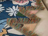 Cat Artistic Jacquard Throw Blanket - American Style Illustrated Sofa Cover & Tapestry - 130 x 160cm V888-ELOSUNG28840